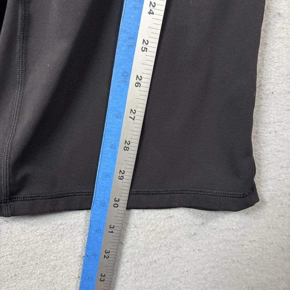 Women's Black Flare Legged‎ Active Yoga Pants - Black - Pockets - Large